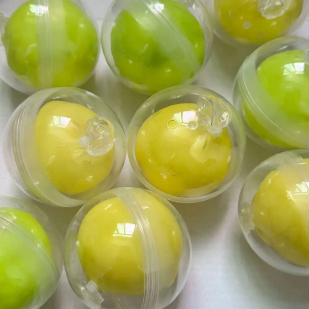 Boys Girls Sensory Fidget Crunch Squishy Round Crunch Sound Wax Coating Squishy Glitter Pinch Crispy Squeeze Children Gifts