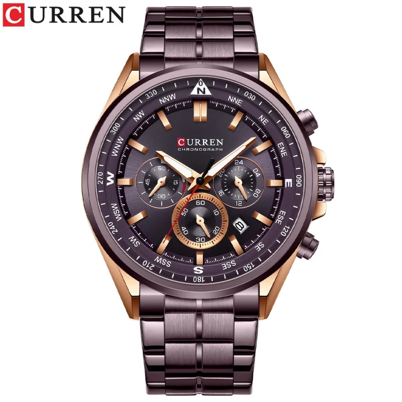 Curren 8399 Men\'s Watch Calendar Men\'s Watch Six-Pin Quartz Watch Business Sports Men\'s Watch