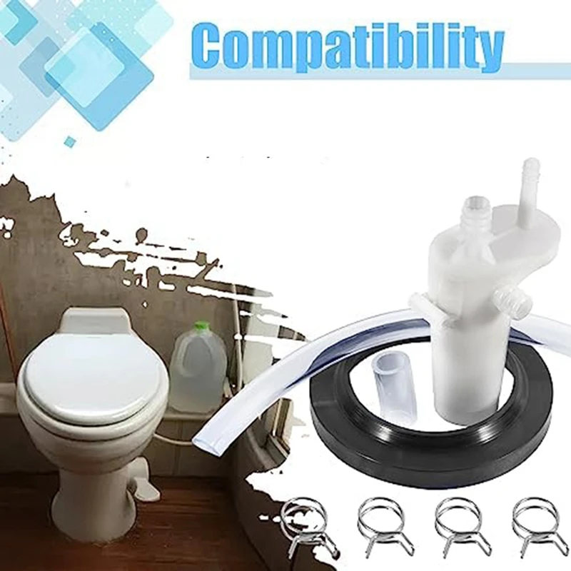 34122 Comprehensive Vacuum Breaker Kit Perfect For Various Residence RV Toilets Easy Install