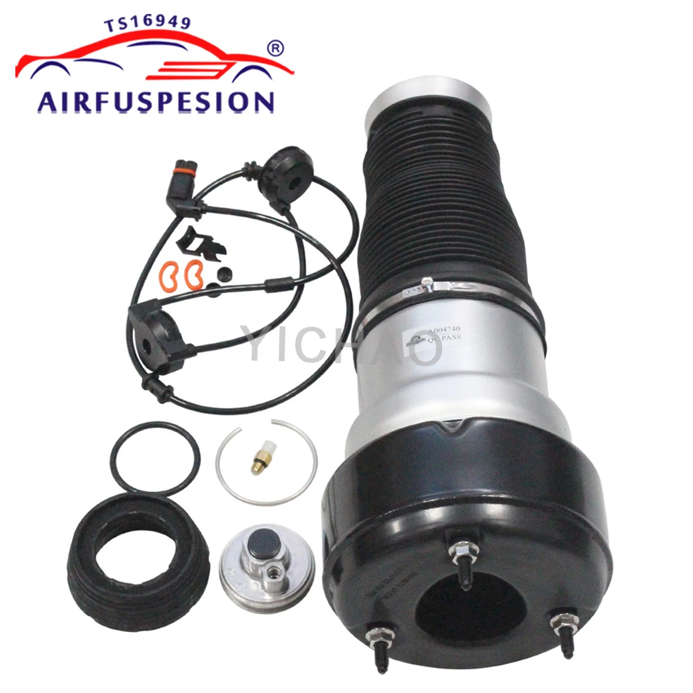 

1 шт., новая передняя/задняя пружинная сумка с пневматической подвеской и ремонтными комплектами для Mercedes Benz W221 S-Class A2213209313 A2213205613 A2213205513