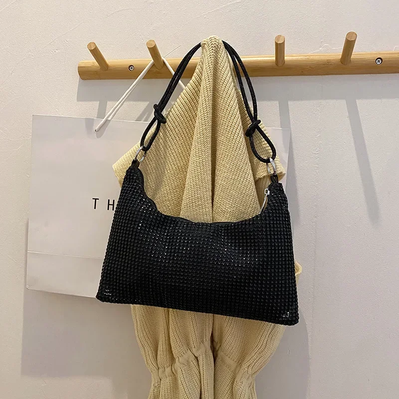 

2025 New! Stylish &Versatile Women's Diamond - Inlaid Handbag,sophisticated Texture Trendy Shoulder Bag for All Occasions