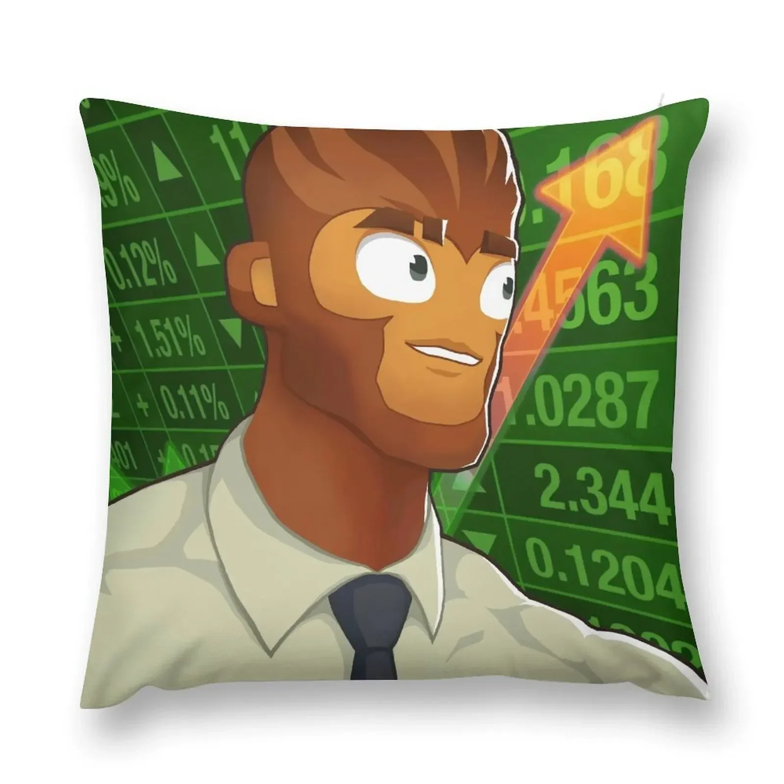 Gigachad Benjamin Bloons BTD6 Throw Pillow Decorative Sofa Cushion Pillowcase Decorative pillow case Sofa Pillow Cover