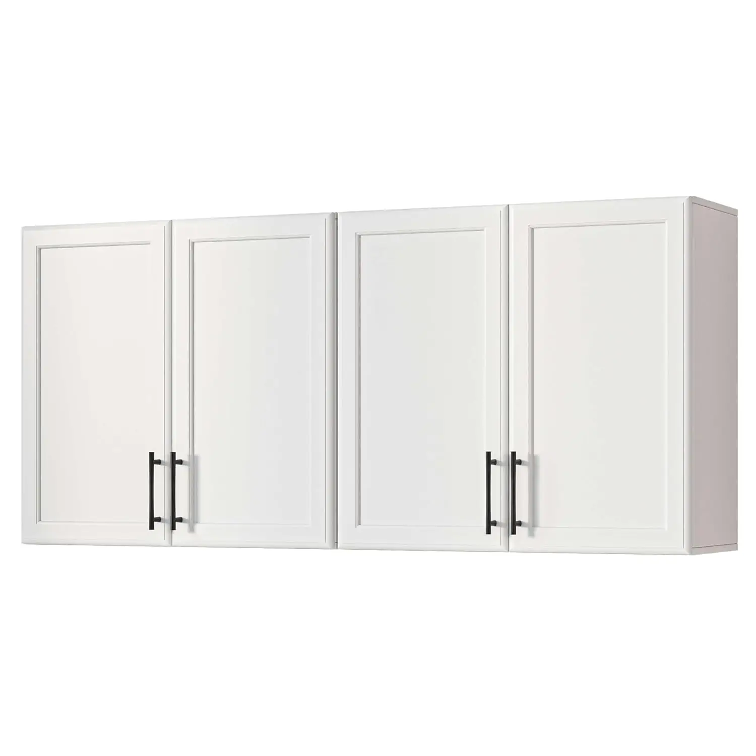 White Wall Mounted Storage Cabinet with Adjustable Shelf for Laundry Bathroom Kitchen 48", Customized
