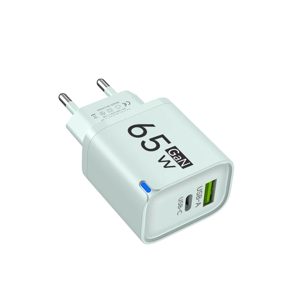 65W GaN Multi-Port Schnellladegerät Typ C Quick Charge QC3.0 für iPhone 16 17 Samsung Xiaomi Huawei Oneplus EU UK US