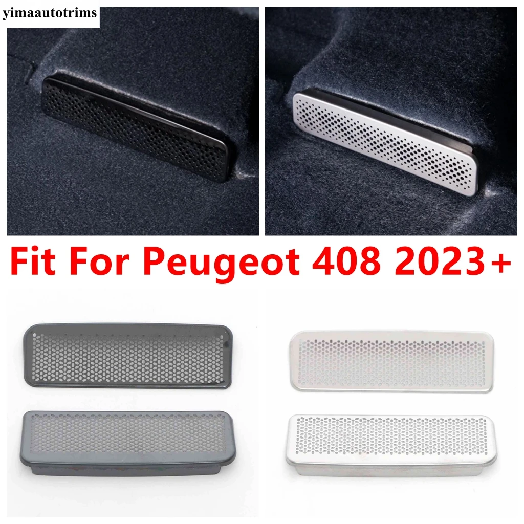 

Car Seat Under Floor AC Air Duct Vent Anti-blocking Protective Dust Cover Stainless Accessories For Peugeot 408 2023 2024 2025