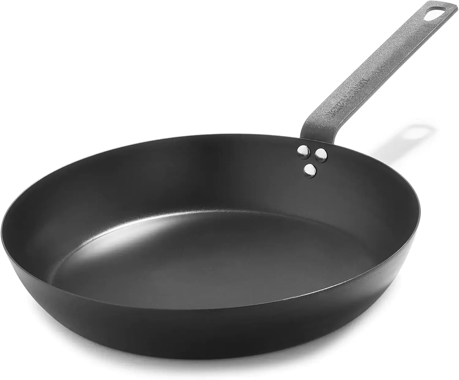 

Pre-Seasoned Carbon Steel 12-Inch Frying Pan, Induction Compatible for Stove, Grill, and Oven Use