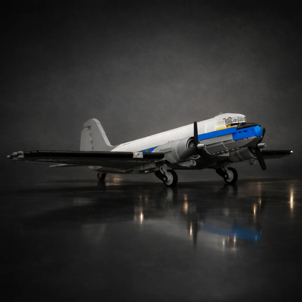 

MOC Military Aircraft Model, DIY Building Blocks, Retro Airplane Design, Creative Toys for Adults & Kids