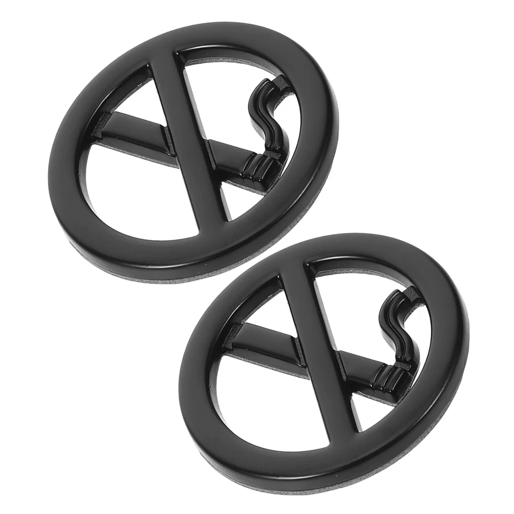 Pegatina de Metal para No fumar, señal de advertencia autoadhesiva 3D para Interior de coche, pegatinas de señal de advertencia para uso doméstico y de negocios, 2 uds.