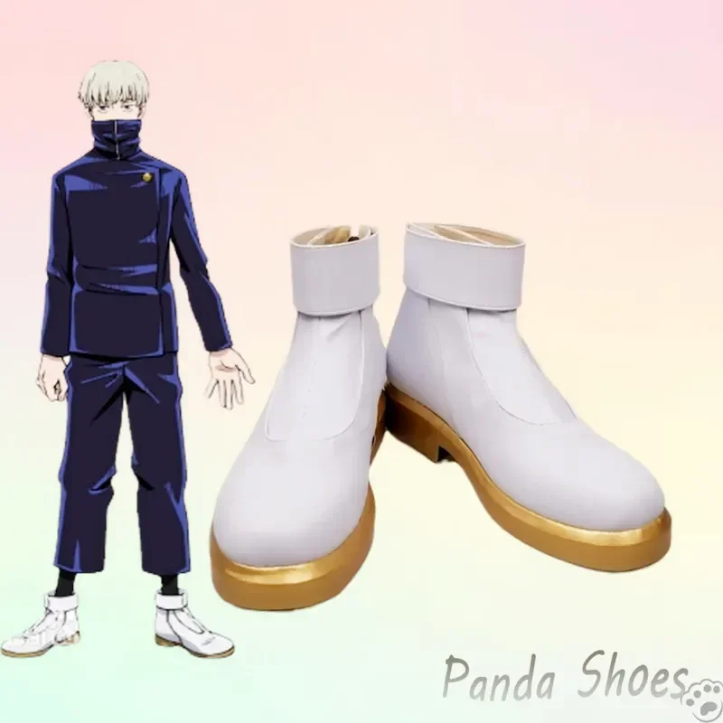 Jujutsu Kaisen Inumaki Toge Cosplay Schuhe Anime Weiße Stiefel Comic Inumaki Toge Cosplay Kostüm Prop Schuhe für Halloween Party