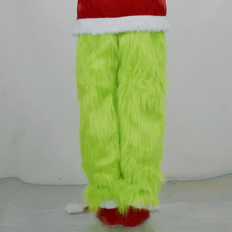 Santa Claus Costume Pants Christmas Party Prom Adult Thick Plush Trousers Role Playing Halloween Costume