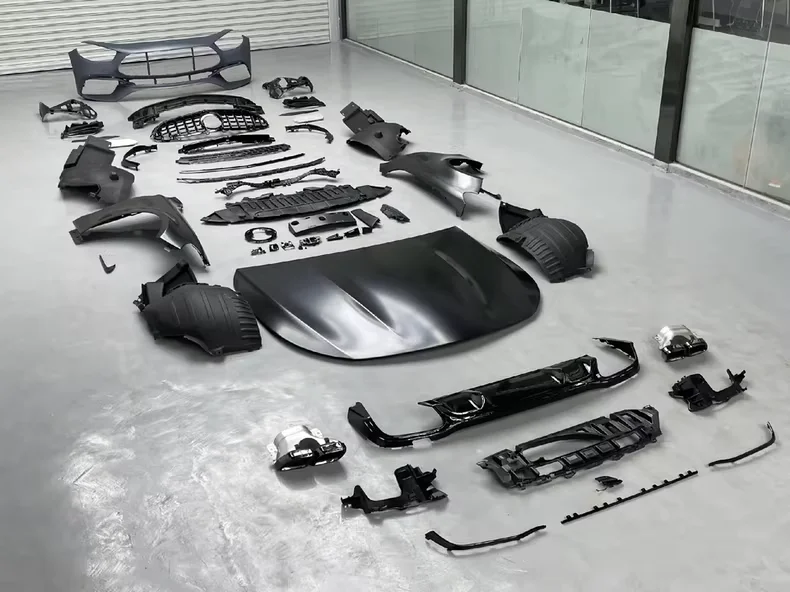 

Big Surround Bodykit for Mercedes Benz E-Class W213 Modified E63AMG Wide Body Surround with Front Bumper Grille and Fender