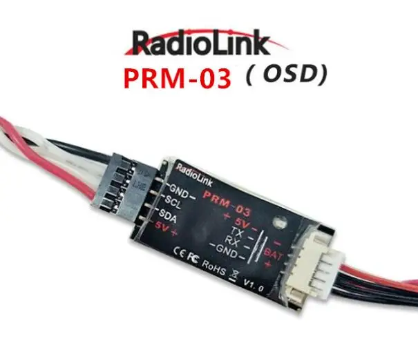 RadioLink OSD Telemetry Module PRM-03 Mini Power Return Model PRM-03 for R9D R9DS R10D R10DII R10DS R12DS VS PRM-02