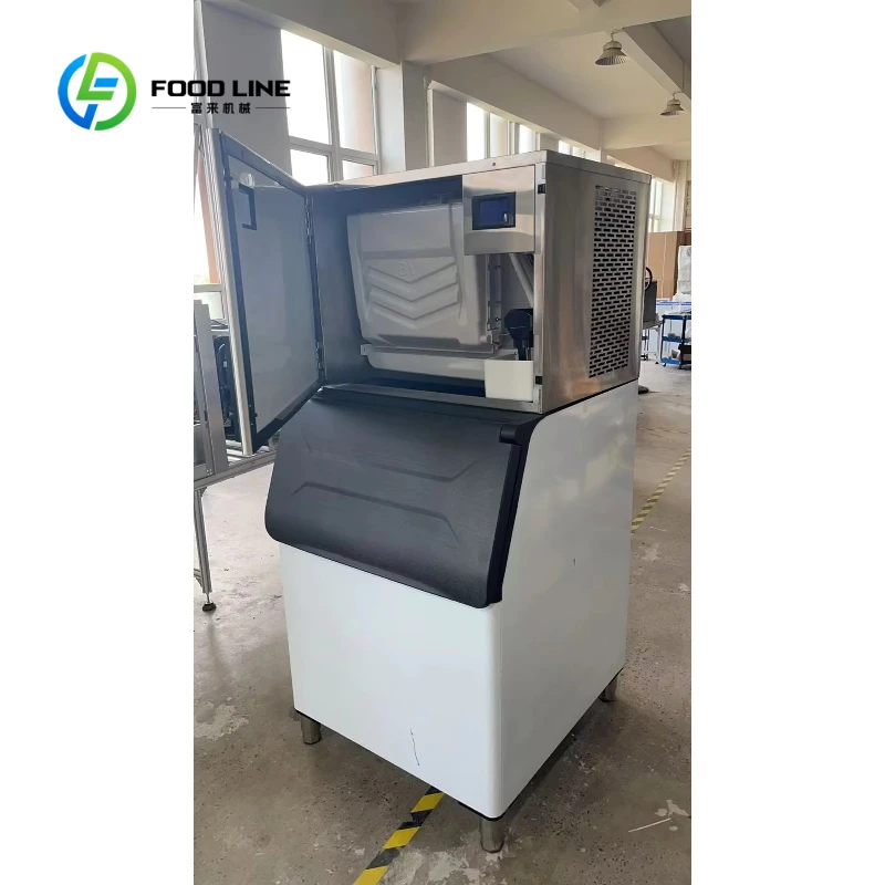 Customized 200-500kg Cube Ice Maker, CE Ice Cube Equipment Stainless Steel Ice Block Making Machine