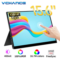 VCHANCE 15.6 Inch Touch Screen Portable Monitor 1080p Hidden Stand Gaming Second Display for Laptop Ps4/5 Switch Xbox Macbook