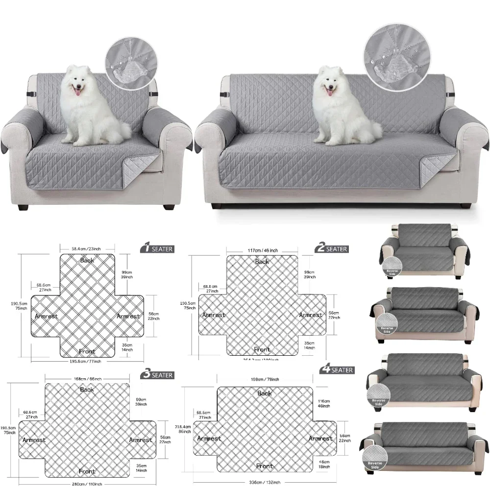 100% مقاوم للماء الأريكة يغطي غطاء أريكة عدم الانزلاق أريكة الغلاف مع الأشرطة المرنة حامي أريكة غطاء الأثاث للكلاب الحيوانات الأليفة