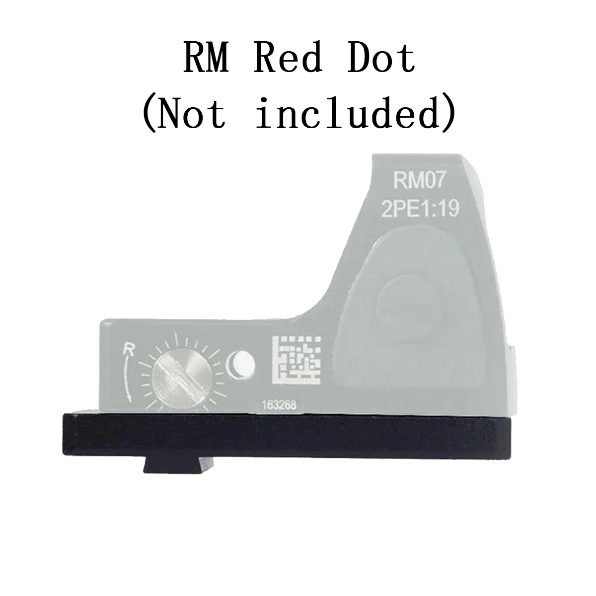 Universal G17 Mount Rear Sight Plate Mount Base Adapter For Glock 17 19 G17 G19 Fit RM VISM VISM-PRO M1 M2 Red Dot Sight view 2