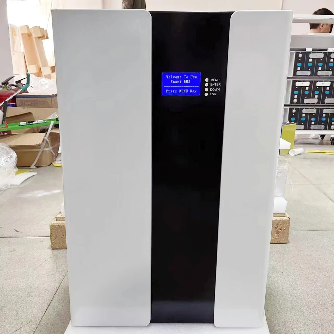 جدار الطاقة Lifepo4 بطارية 10kwh 20kwh 48v 200ah بطارية النظام الشمسي المنزلي مع العاكس 15kw Lifepo4 بطارية ليثيوم أيون