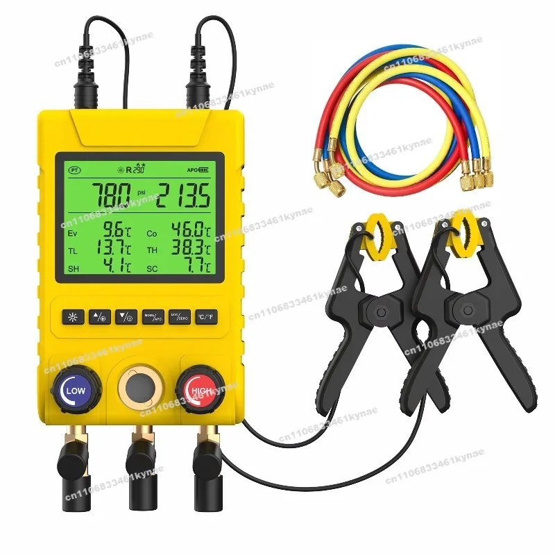 Gas Analyzer for AMT100 Digital Dual Channel HVAC and Manifold Pressure Gauges