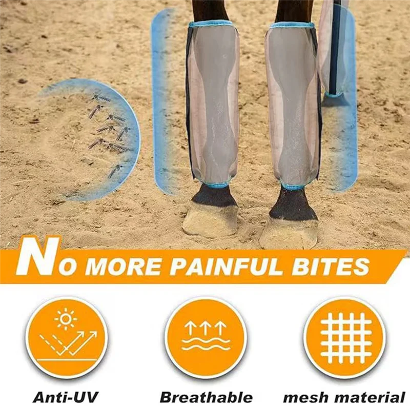AC52-Leggings Horse Leggings Equestrian Supplies Horse Leggings Anti-Mosquito Protective Gear Hoof Protection Horse Leggings