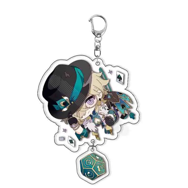 Game Honkai Star Rail Sunday Acheron Black Swan Sparkle Robin Misha Cosplay Keychain Acrylic Key Chain Pendant Keyring gifts