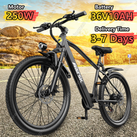 Aairsk-GT300 Electric Bicycle 250W Motor 36V10.4AH Lithium Battery Adult Riding Electric Bike 24-inch Tire Urban Commuting Ebike