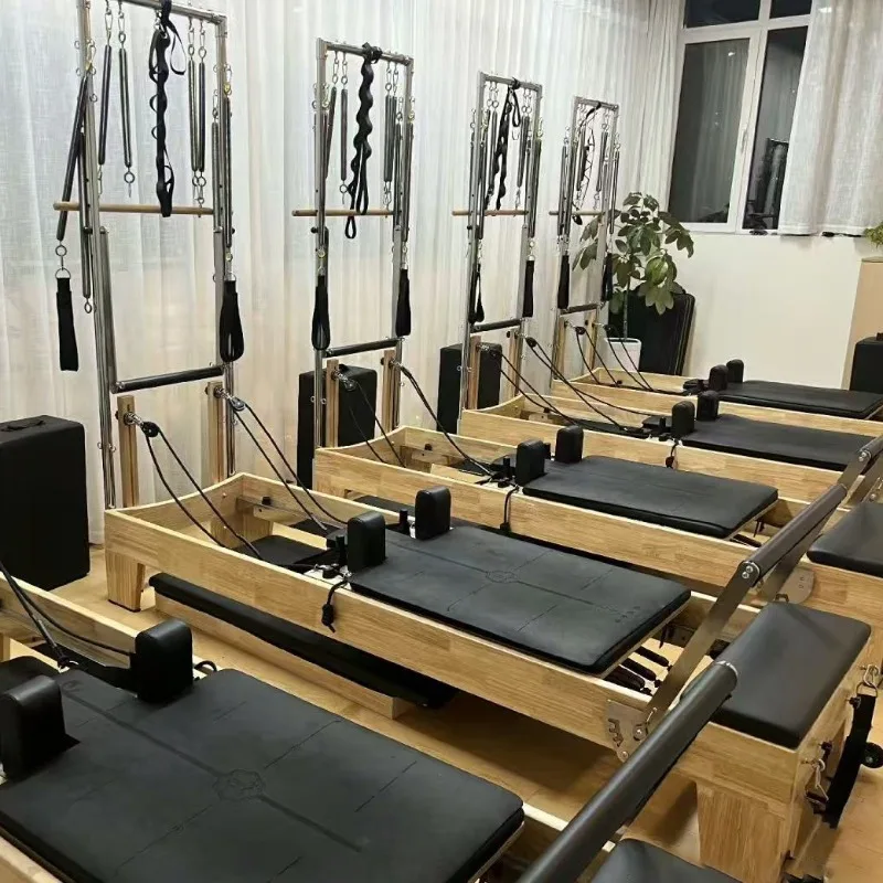 YTYIN High Quality Trapeze Reformer Tower with Custom Box | Professional Pilates Reformer System with Tower