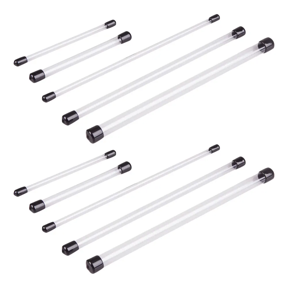 

10pcs Incense Tubes Set Transparent Acrylic Storage Barrel Multi-Functional Stick Holder Sugar Container Sealed Tube For