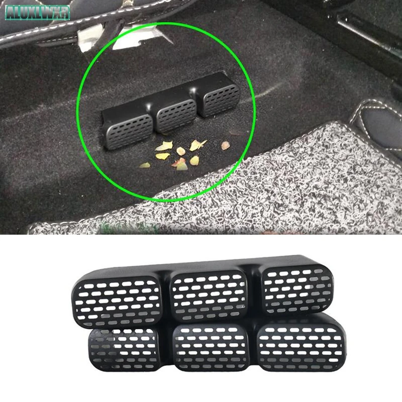 

2PCS Seat AC Heat Floor Air Conditioner Duct Vent Outlet Grille Cover 2016-2019 Car Accessories Trim Fit for Changan CS16 Abs