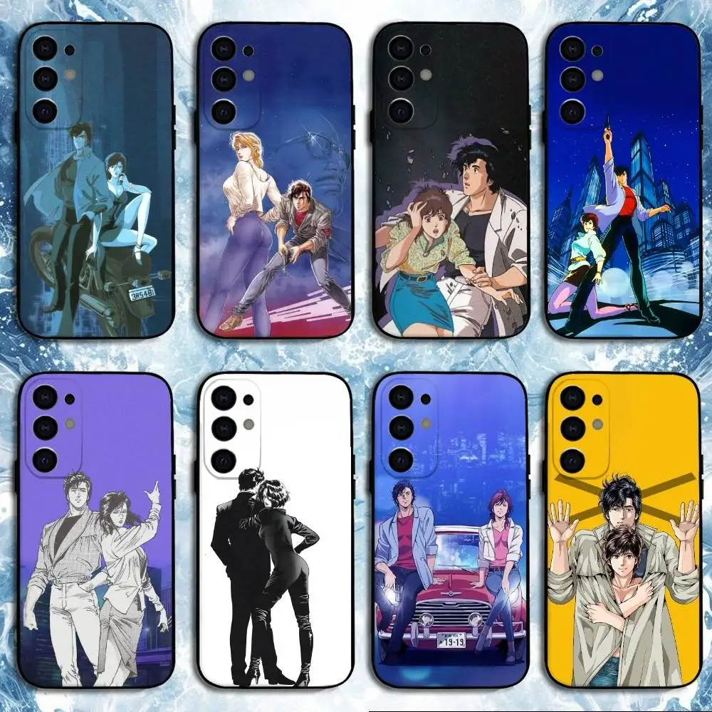 

Retro City Hunter Comic Phone Case For Samsung S25,S24,S23,S22,S21,S20,Plus,Fe,Lite,Others Black Cover