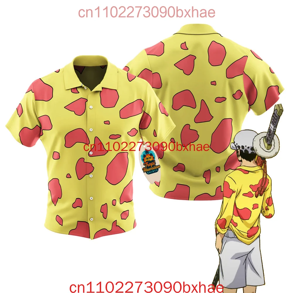 

2026 Новая цельная гавайская рубашка на пуговицах, платье для пар, милая мода Y2k Harajuku, аниме, карнавальный костюм, рубашка