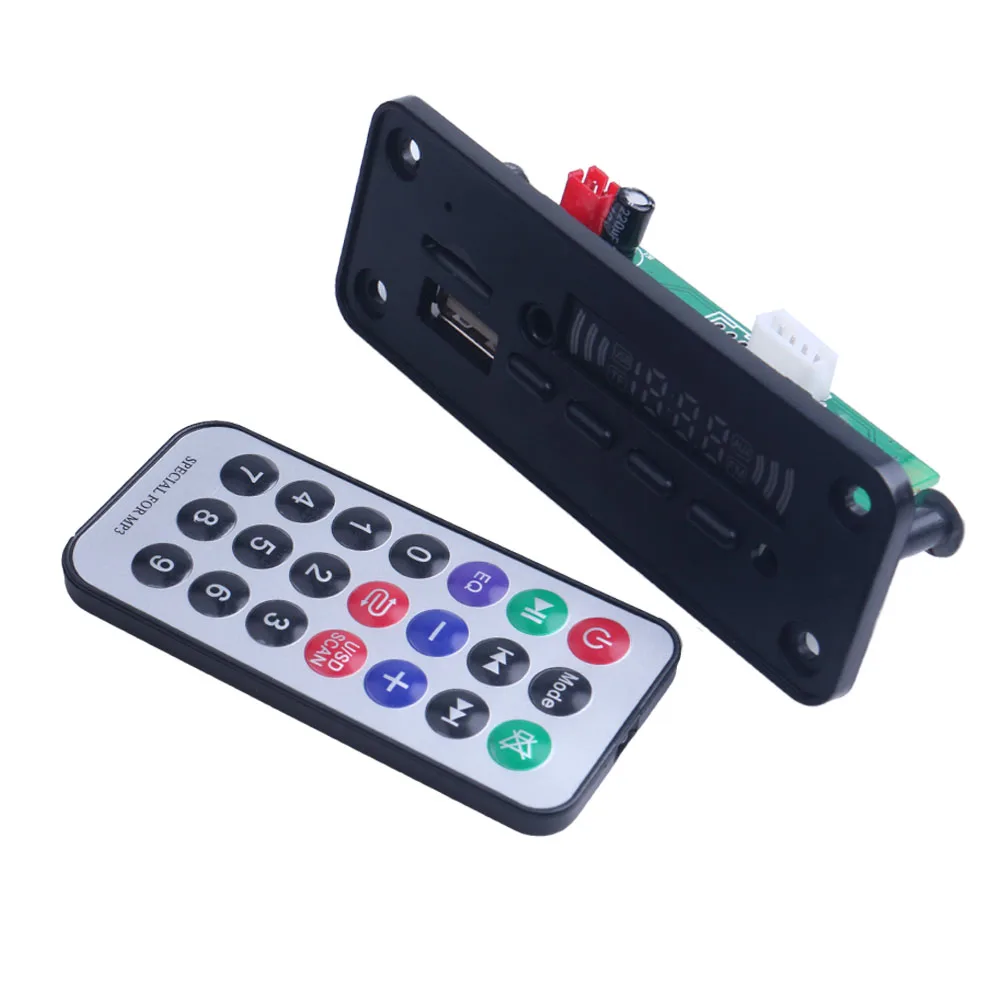 Bluetooth5.0 MP3 فك مجلس وحدة الصوت دعم وحدة راديو الصوت وظيفة التسجيل لملحقات السيارات