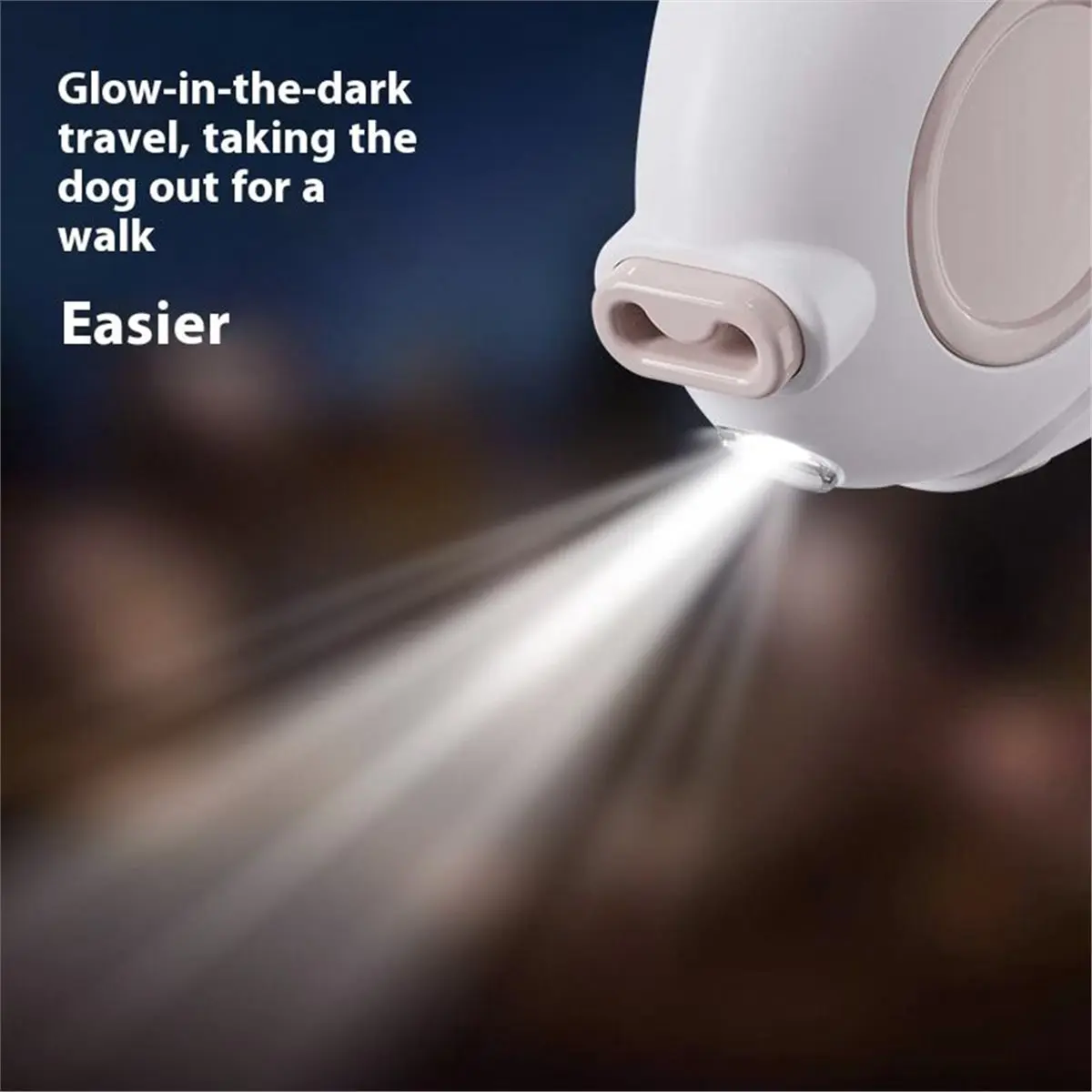 Automatic Retractable Dog Leash LED Light Pet Supplies Night Safety Extends Up to 3 Meters Ideal for Small to Large Dogs