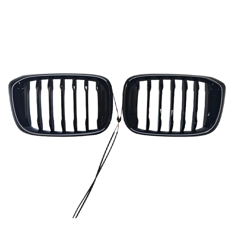 

Подходит для 2018-2021 X3 BMW G01, однолинейная глянцевая черная светодиодная решетка, замена оригинального автомобиля