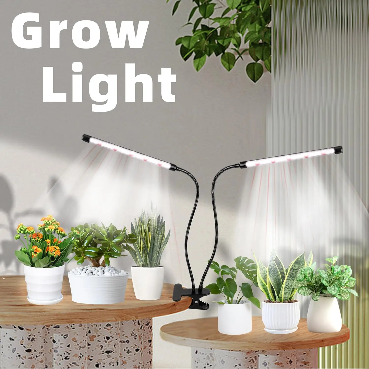 Timing Control 3/9/12Hours Clip Plant Light White Red USB 5V Indoor Greenhouse Plant Growth Flower Lighting Desktop Grow Lamp