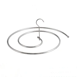 Stainless steel spiral clothes hanger rotating multi-function clothes hanger drying quilt drying bed sheet clothes pole