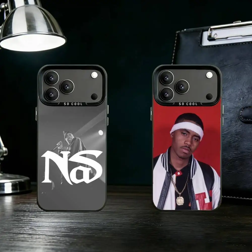 

Singer N-Nasir Jones Phone Case For iPhone 17,16,15,14,13,12,11,Pro Max,Plus Candy Silver Cover