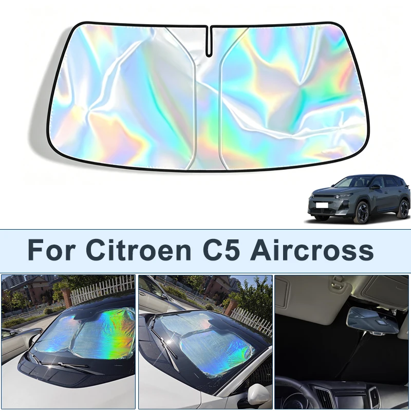 

Foldable Front Windshield Sun Shade For Citroen C5 Aircross UV Reflective Sun Protection Cover Car Interior Accessories