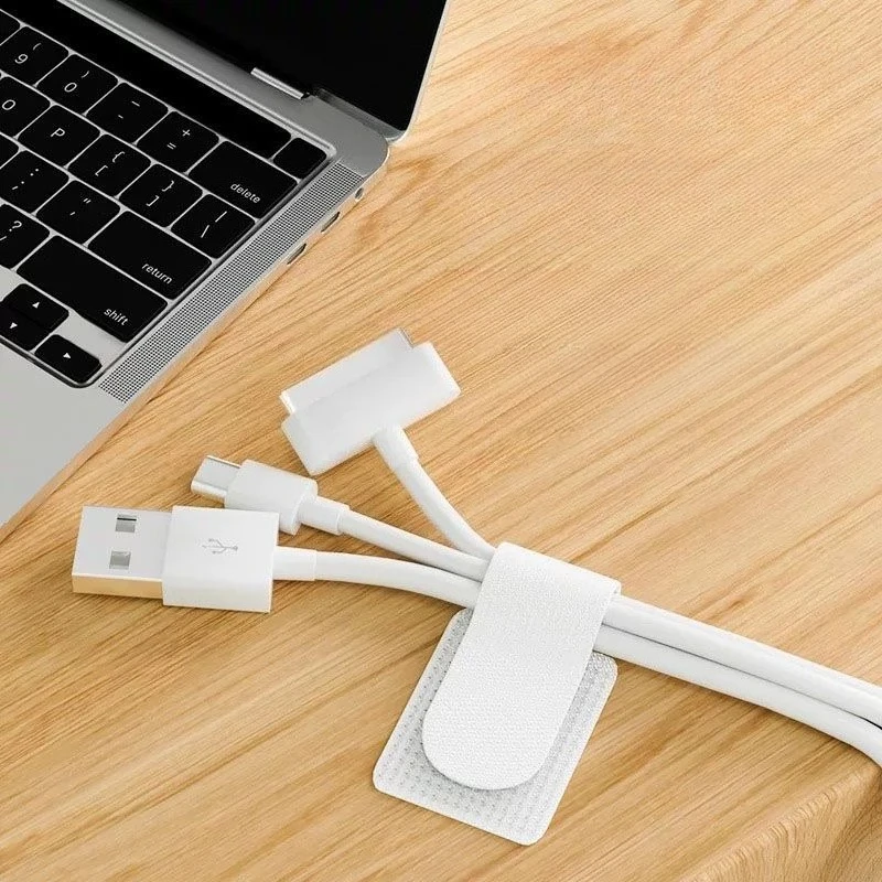 Кабельный органайзер, марвел для хранения кабелей передачи данных, стяжки на молнии на липучке, фиксатор проводов и сетевых кабелей 30 шт.