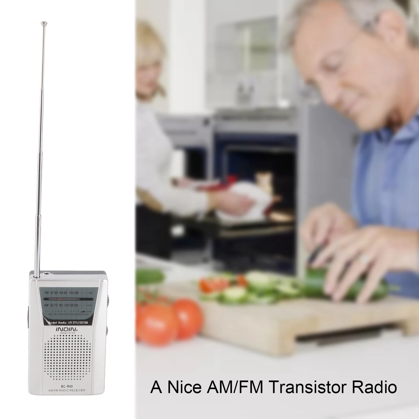 วิทยุแบตเตอรี่ขับเคลื่อนแบบพกพามัลติฟังก์ชั่ AM เครื่องเล่นวิทยุ FM สําหรับผู้สูงอายุที่ใช้แบตเตอรี่วิทยุวิทยุแบบพกพาวิทยุ