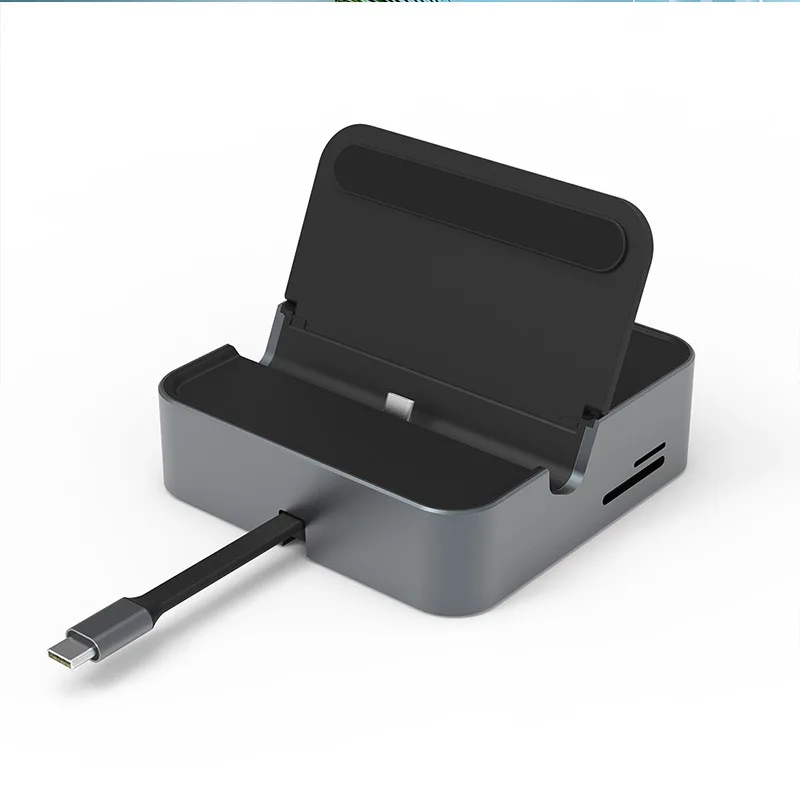 

OEM ODM Черный 9 1 Концентратор типа C Многофункциональная док-станция USB C Разделитель экрана Разделитель зарядной базы Удлинительная док-станция для ПК Macbook Pro