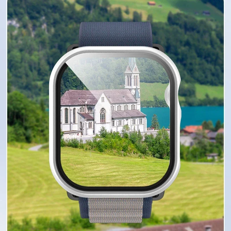 Capa de vidro temperado e pc para apple watch série 10 42mm 46mm capa protetora de tela dura para iwatch s10 acessórios de escudo