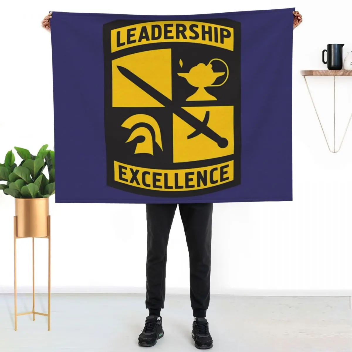 Army ROTC birthday chirstmas present trend Throw Blanket halloween decorative Hair Custom Bed linens Bed covers Blankets