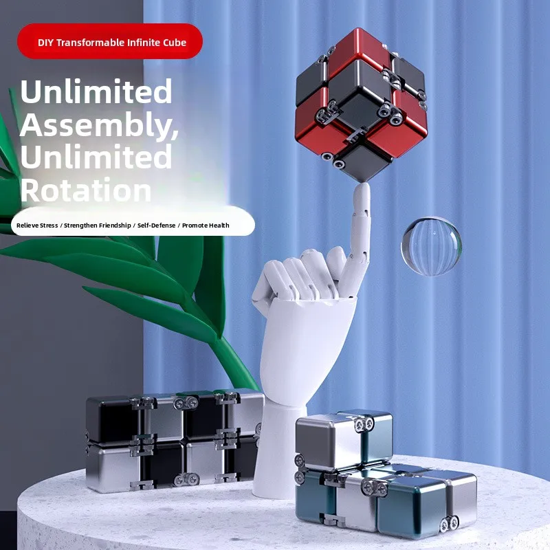 

Новая игрушка DIY Infini Cube Str Relief, универсальная необычная трансграничная бестселлер, материал из сплава, игрушка nce для детей
