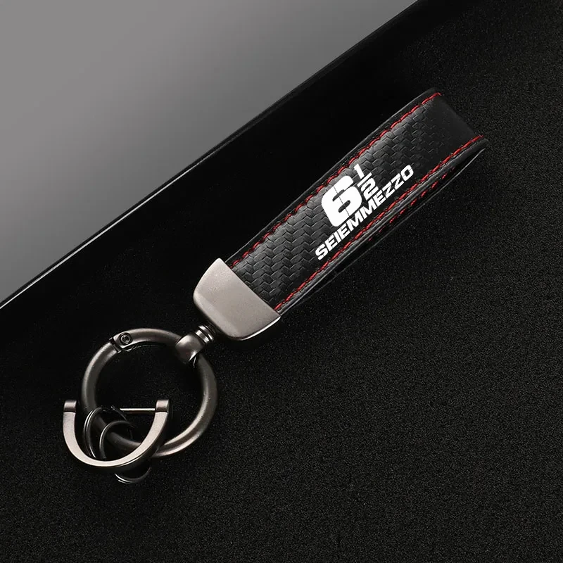 For Moto Morini SEIEMMEZZO SCR STR 650 2021-2023 2024 Custom LOGO High-Grade Carbon Fiber Motorcycle Keychain