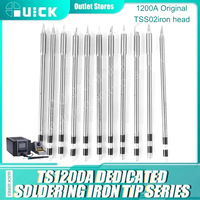 Original QUICK TS1200A Tips TSS02-I TSS02-SK TSS02-J TSS02 T12 Soldering Iron Lead-free Tip for iPhone iPad Board Repair Tools