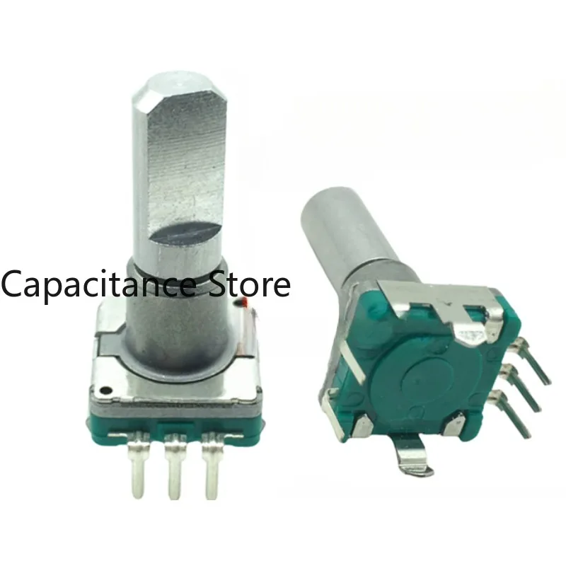 

5PCS Encoder EC11E09244BS 18 points 9 pulses with switch 20 half shaft 360 degree rotation