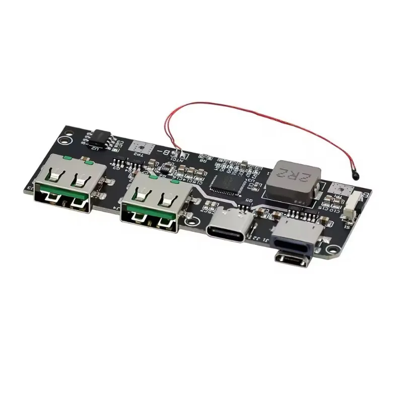 QC4.0 QC3.0 LED مزدوج USB 5 فولت 4.5A 22.5 واط مايكرو/Type-C USB بنك الطاقة المحمول 18650 وحدة شحن درجة الحرارة/حماية الدائرة