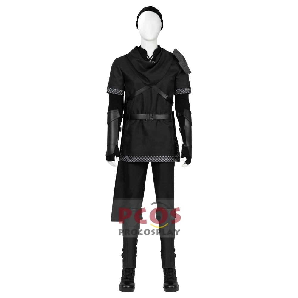 Disfraz de Cosplay de Game Link, uniforme negro, conjunto completo de zapatos, Anime, Halloween, C08010