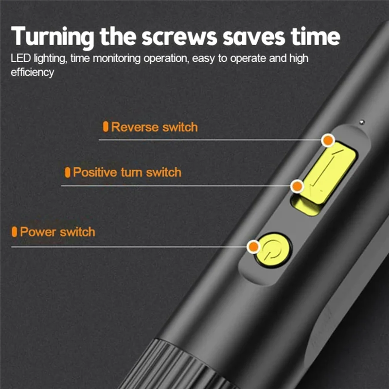 Cordless Electric Screwdriver Kit USB Rechargeable Lithium  Battery Screwdriver Power Screwdriver Tools Set With Bit Durable