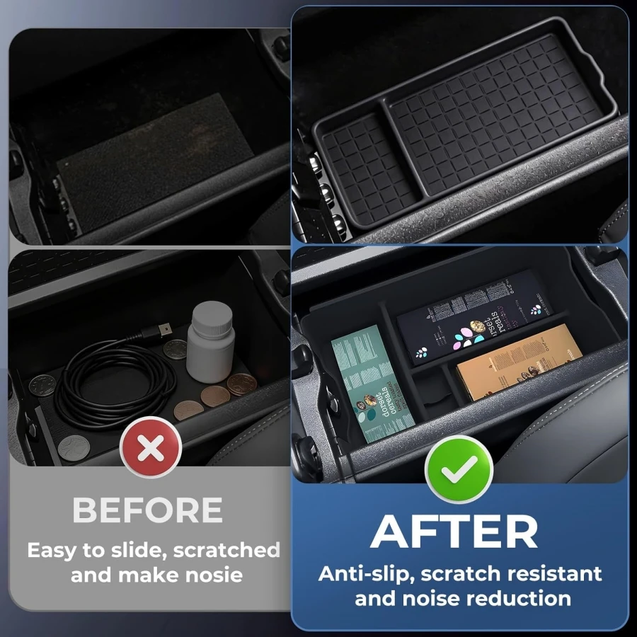 Mittelkonsolen-Organizer Aufbewahrungsbox für Toyota RAV4 2026 Armlehnen-Einlage Ablagefach für 2026 RAV 4 Innenzubehör – Detail 9
